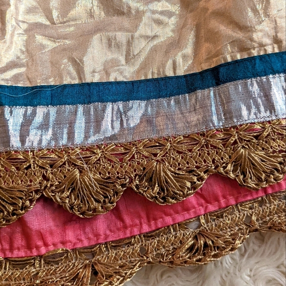 Ombre Metallic Kurta Indian Pakistani Dress - Picture 15 of 16